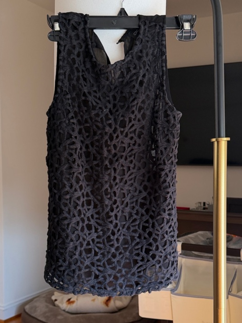 Sleeveless Black Lace top
